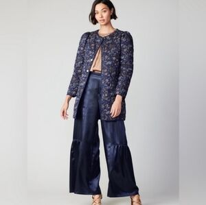 Anthropologie Current Air Los Angeles Quilted Floral Jacket M